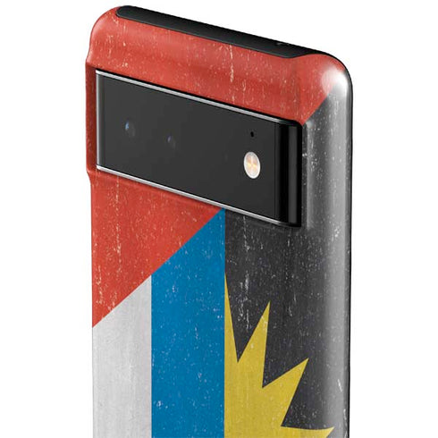 Antigua and Barbuda Flag Distressed Google Pixel 6 Case